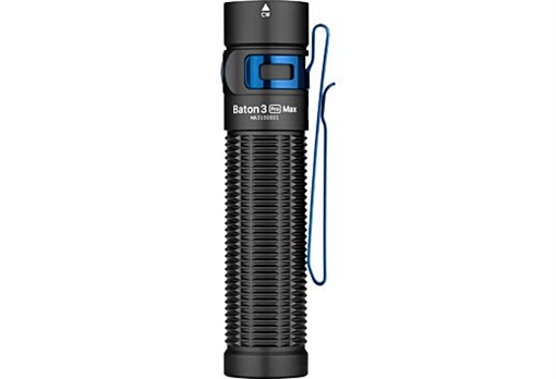 Picture of Olightstore Usa Inc Baton 3 Pro Max Pro Max Black Anodized 1/15/120/800/2,500 Lumens White LED BATON3PROMAXBKCW