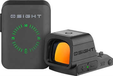 Picture of OSIGHT XR 2/6 MOA DOT + 32 MOA CIRCLE ENCLOSED RED DOT SIGHT W/ CHARGING COVER RMR FOOTPRINT, BLACK XR-RD OSIGHTXR