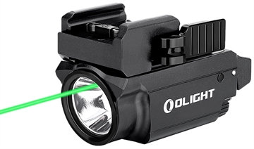 Picture of Olightstore Usa Inc Baldr Mini Black Anodized 100/600 Lumens White LED Green Laser OBALDRMINIBK1