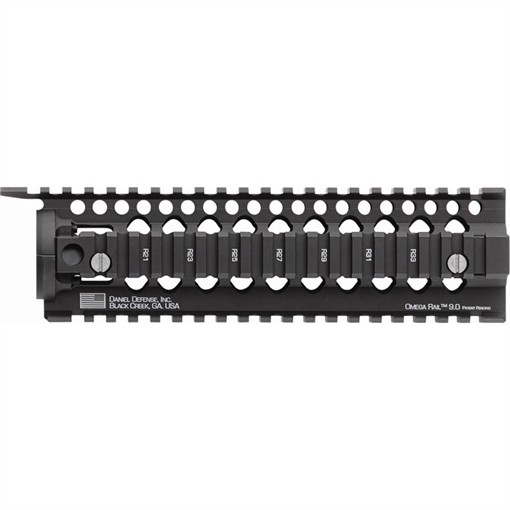 Picture of Daniel Defense Omega Rail, 9.0", Fits Mid-Length Length, AR Rifles, 2 Piece Drop-In Free Float Rail System, Black 01-005-10002