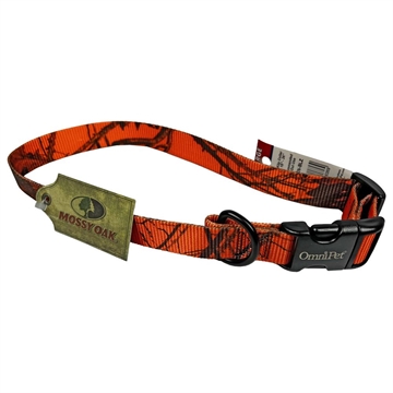 Picture of Omnipet Kwik Klip Adjustable Collar 1" 18-26" Mossy Oak Blaze Orange Camo 100QKN-BLZ