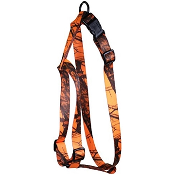 Picture of Omnipet Kwik Klip Adjustable Nylon Pet Harness 1" 1 Ply Mossy Oak Blaze Orange Camo Large 17L-BLZ