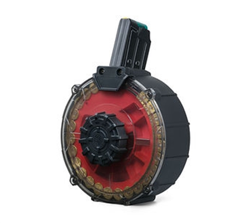 Picture of ORTHOS BLACK RIVER 30RD DRUM MAG BLACK W RED PARTS BRD3BK02