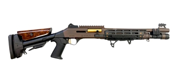 Picture of ORTHOS RAIDER S4 SBS SGA 12GA 14 IN PORTED BBL MLOK DISTRESS BROWN ADJ STOCK BENELLI CHOKE S4RPESBS