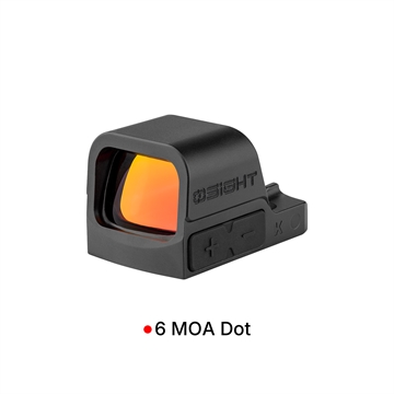 Picture of OSIGHT K, 6 MOA DOT OPEN RED DOT SIGHT RMSc FOOTPRINT, BLACK K-RD