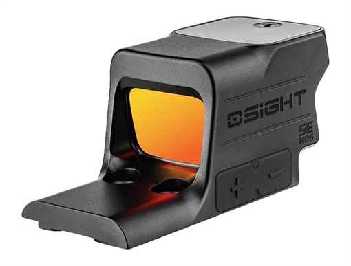 Picture of OSIGHT SE MOS, 2 MOA DOT + 32 MOA CIRCLE RED DOT SIGHT RMSc ENCLOSED FOOTPRINT BLACK, CR1632 SE-MOS OSIGHT-SE-MOS