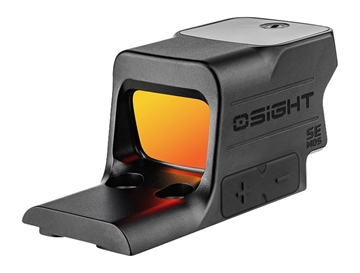 Picture of OSIGHT SE MOS, 2 MOA DOT + 32 MOA CIRCLE RED DOT SIGHT RMSc ENCLOSED FOOTPRINT BLACK, CR1632 SE-MOS OSIGHT-SE-MOS