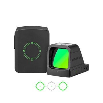 Picture of OSIGHT X 3MOA DOT + 32 MOA CIRCLE GREEN DOT SIGHT W/ CHARGING COVER, RMR FOOTPRINT BLACK X-GN