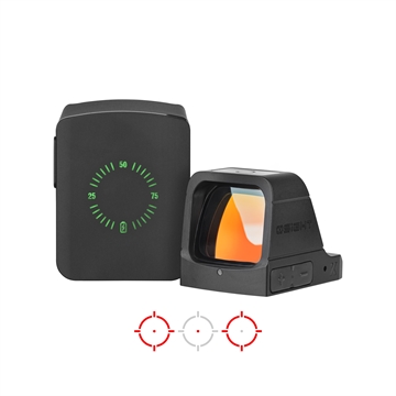 Picture of OSIGHT X, 3MOA DOT + 32MOA CIRCLE OPEN RED DOT SIGHT WITH CHARGING COVER RMR FOOTPRINT, BLACK X-RD