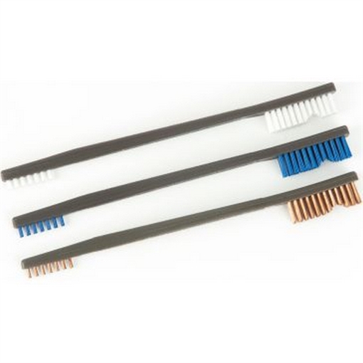 Picture of Otis Technology All Purpose Brush, Nylon, Blue Nylon, Bronze, Three Piece FG-316-3-NBBZ FG3163NBBZ