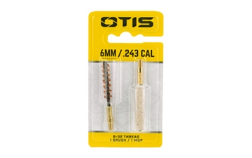 Picture of Otis Technology Brush and Mop Combo Pack, Fits .243 Cal/6MM, Includes 1 Brush and 1 Mop FG-325-MB