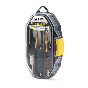 Picture of Otis  Patriot Cleaning Kit 45 Cal Pistol/ 15 Pieces Yellow Plastic Box Case  FG-701-45