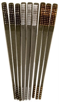 Picture of Otis AP Brushes Variety Pack Multi-Caliber Universal Firearm 10" Long Bronze/Nylon/Stainless Steel Bristles 9 Per Pkg FG316BP