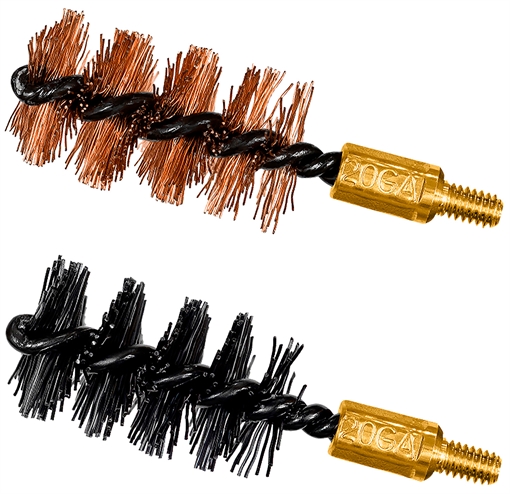 Picture of Otis Bore Brush Set 20 Gauge Shotgun Firearm 2" Long Bronze/Nylon Bristles 2 Per Pkg FG520NB