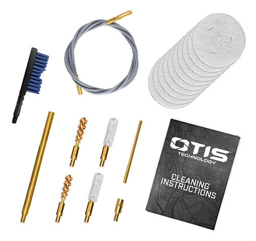 Picture of Otis Patriot Cleaning Kit .17/.22Cal Handgun/Rifle/15 Pieces Yellow Plastic Box Case FG70122