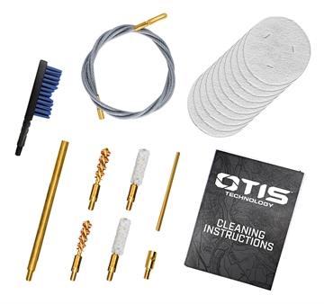 Picture of Otis Patriot Cleaning Kit .17/.22Cal Handgun/Rifle/15 Pieces Yellow Plastic Box Case FG70122