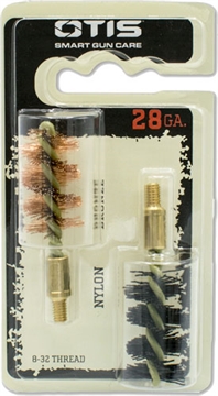 Picture of OTIS BORE BRUSH .28 GA 2-PACK 1-NYLON 1-BRONZE 8-32MM THREAD FG-528-NB