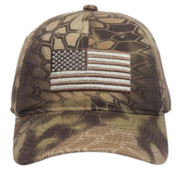 Picture of Outdoor Cap 120159-1-8 USA Flag Kryptek Highlander Adjustable Snapback OSFA Unstructured 12015918
