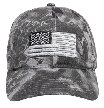 Picture of Outdoor Cap 120159-3-3 USA Flag Kryptek Raid Hook & Loop OSFA Unstructured 12015933