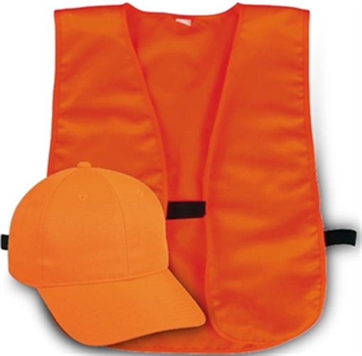 Picture of Outdoor Cap Outdoor Cap Vest and Cap Combo Blaze Orange Adult BLZCPV