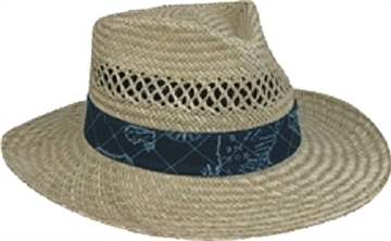 Picture of OUTDOOR CAP COMPANY INC NAUTICAL STRAW HAT LD-905