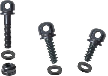 Picture of Outdoor Connection Swivel Base Set Black Steel Includes 7/8" McScrew, 1/2" & 3/4" Wood Screw Base, 3 Spacers BO5