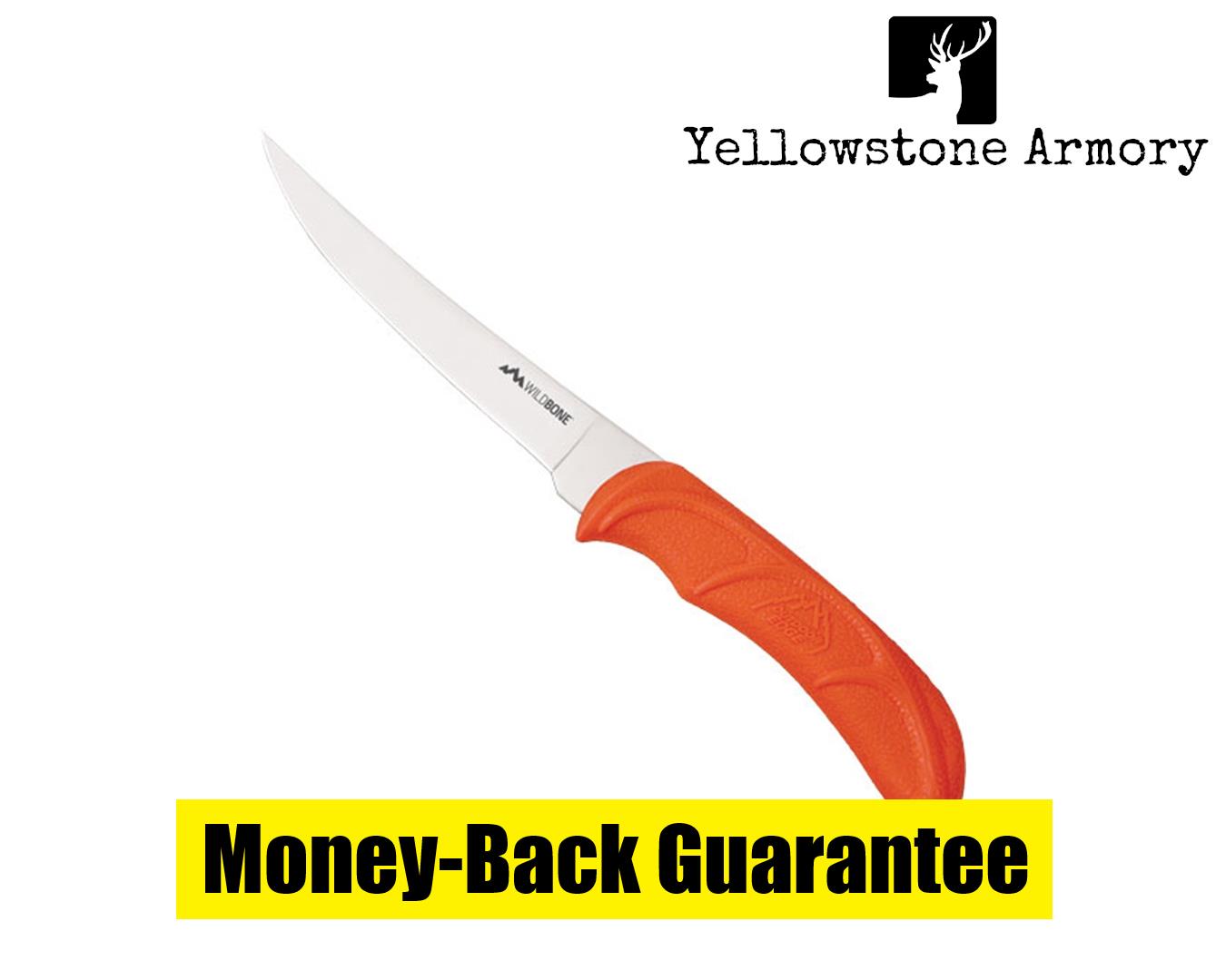 OUTDOOR EDGE 5" BONING/FILLET KNIFE ORANGE HANDLE BLISTER PK WGB50C-img-0