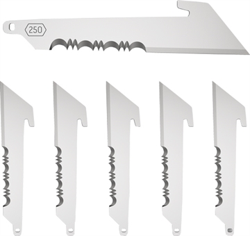 Picture of Outdoor Edge 2.5 UTILITY W/ SERRATIONS BLADE PACK (6 Blades) RRUS25-6C RRUS256C
