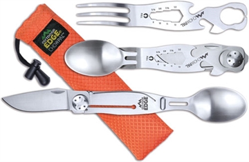 Picture of OUTDOOR EDGE CHOWPAL MEALTIME MULTITOOL W/KNIFE & ORNG POUCH CPL10C