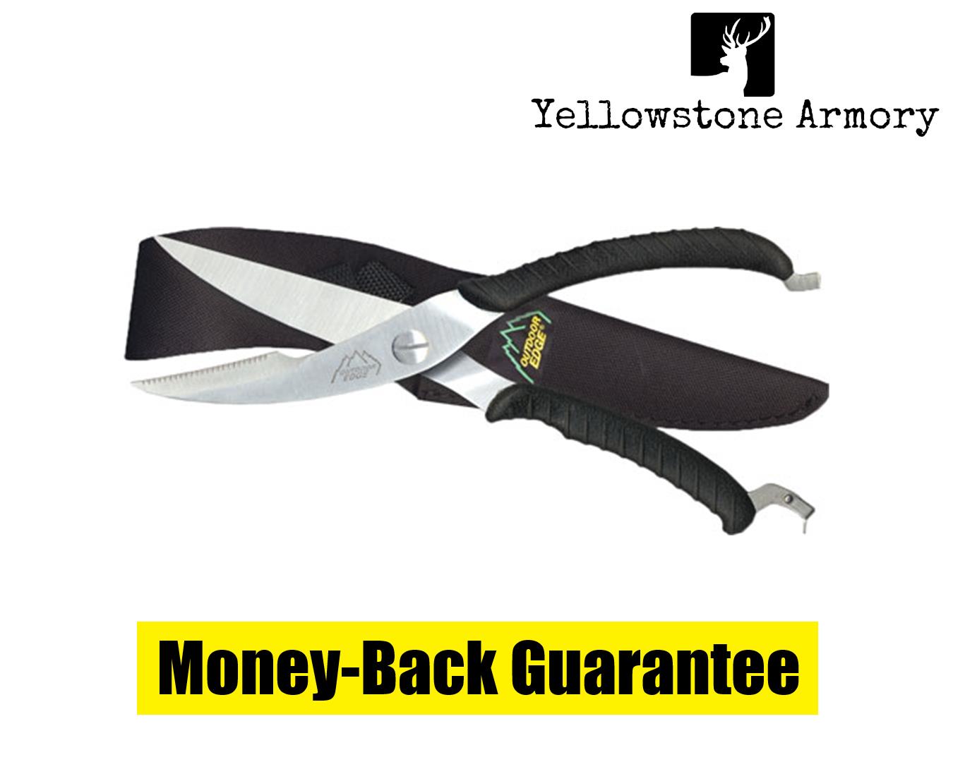 OUTDOOR EDGE GAME SHEARS 3.5" S/S BLACK W/NYLON SHEATH SC100-img-0