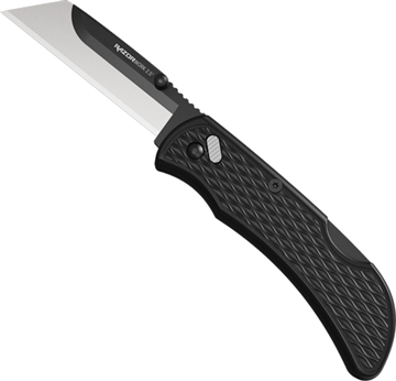 Picture of Outdoor Edge Razorwork, Folding Knife, Plain Edge, 2.5" Blades, Black Oxide Finish, 420J2 Stainless Steel, Includes (2) Utility Blades RWK25-2C