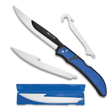 Picture of OUTDOOR EDGE RAZOR FIN 4-BLADE COMBO SET BLUE BLISTER PACK RFU50C