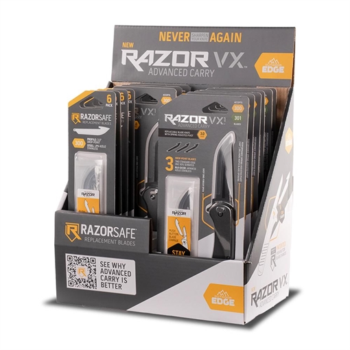 Picture of Outdoor Edge Razor VX PDQ Knife Display 9/ct VX309