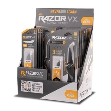 Picture of Outdoor Edge Razor VX PDQ Knife Display 9/ct VX309