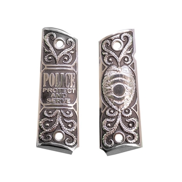 Picture of Outshine Designs 1911 Sterling Silver Protect & Serve Pistol Grip ODG006