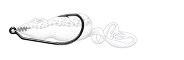 Picture of OWNER BASS TWISTLOCK BLKCHRM 2/0 4PK 10CTN 5132-121