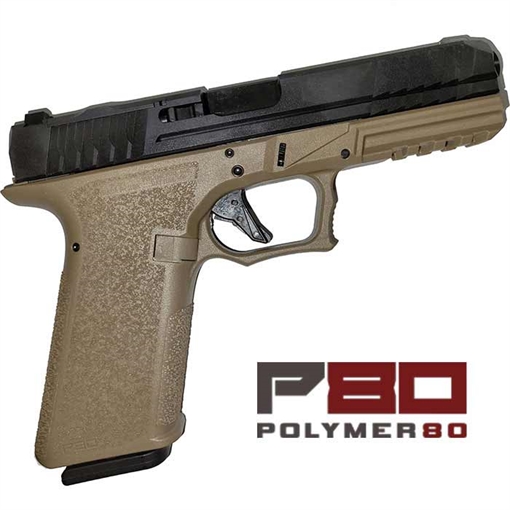 Picture of POLYMER 80 P80 FS 9MM 4.5i 17R OCS BK/FDE P80-PFS9-CMP-OCS-FDE