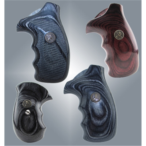 Picture of Pachmayr Renegade Grip Checkered Rosewood Laminate with Finger Grooves for S&W J Frame 63000