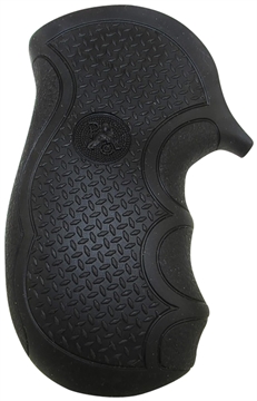 Picture of Pachmayr Diamond Pro Grip Diamond Checkering Black Rubber with Finger Grooves for Ruger SP101 02483