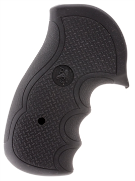 Picture of Pachmayr Diamond Pro Grip Diamond Checkering Black Rubber with Finger Grooves for Ruger GP100 02484