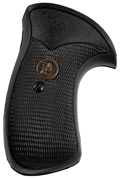 Picture of Pachmayr Compact Grip Checkered Black Rubber for S&W K/L Frame with Round Butt 03270