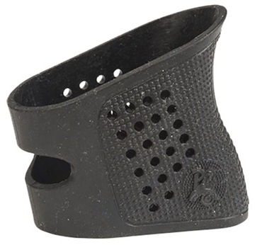 Picture of Pachmayr Tactical Grip Glove Compatible w/Glock Sub-compact, Soft with Finger Grooves, Black Rubber 05175