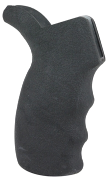 Picture of Pachmayr AR Rear Grip Non-Slip Texture Black Rubber with Finger Grooves for AR-15 02466