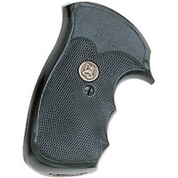 Picture of Pachmayr Decelerator Grip Checkered Black Rubber with Finger Grooves for S&W N Frame with Square Butt 05056