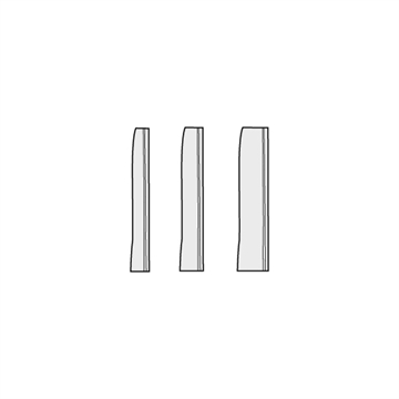 Picture of Pachmayr D750B Decelerator Field Style Recoil Pad Medium Black Basketweave Rubber 1" Thick 01317