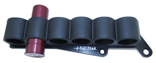 Picture of TacStar SideSaddle Slimline Remington 870/1100/1187 12 Gauge 6rds Black Polymer w/Aluminum Mounting Plate 1081211