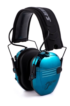 Picture of PACKNHEAT CHROME PLATED ELECTRONIC EAR/EYE PROTECTION TURQUOISE CHRM-TURQ-E