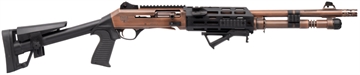 Picture of PANZER ARMS M4 PRO AI TACTICAL 12G 18.5" BBL, DISTRESSED COPPER/BRONZE DETAILS PAM4NCSBRBTMFSS