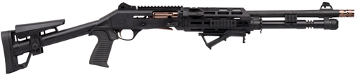 Picture of PANZER ARMS M4 PRO AI TACTICAL 12G 18.5" BBL, BLACK/BRONZE DETAILS 869325001419