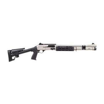 Picture of PANZER ARMS M4 SPEED PRO 12GA NICKEL SKELETON STOCK PAM4CSMMFSS